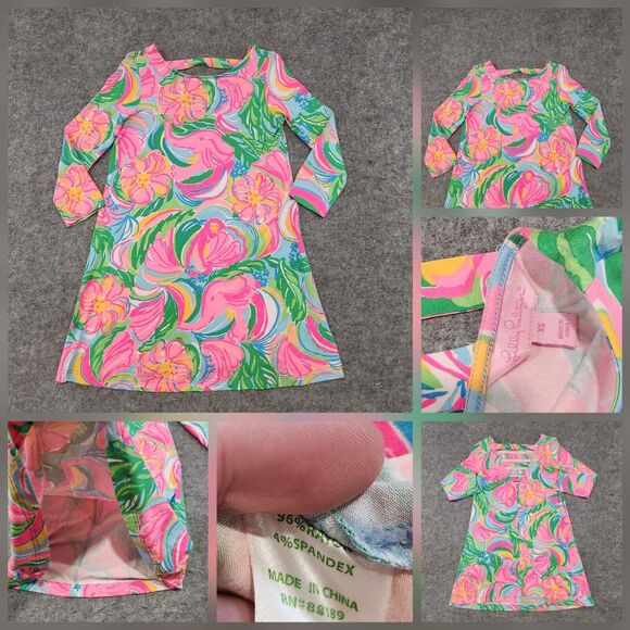 Lilly Pulitzer Dresses & Skirts - Lilly Pulitzer Womens XS Ophelia So A Peeling Swing Dress Elephant Floral Summer